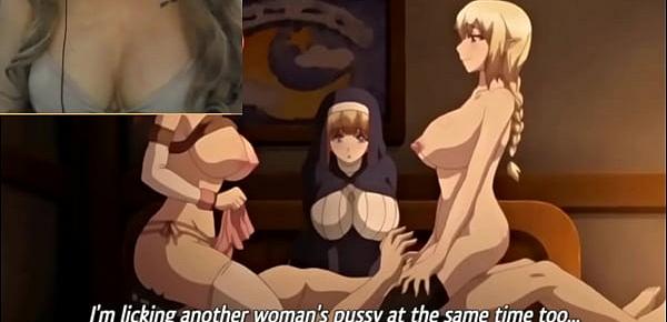  TRES CHICAS SE COMEN EL SEMEN DE UN JOVEN PAJERO - Hentai ISEKAI HAREM Parte 1 melinamx